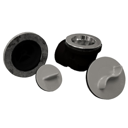 Jones Stephens Chrome Plated One-Hole Rough-In Bath Waste Kit with Lift and Turn Drain, ABS B07374